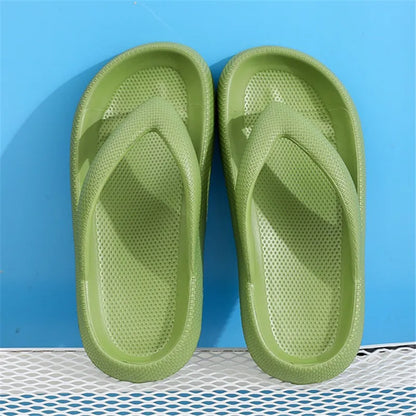 Women's Platform Flip Flops – Cushioned EVA Non-Slip Beach Sandals