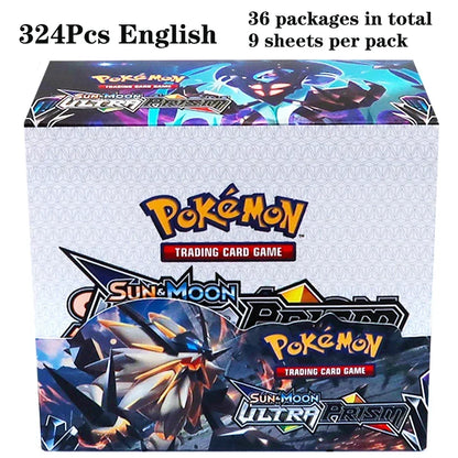 324pcs Pokemon Tcg Sword Shield Tempest Bonds Booster Box Trading Card Game Kids Toys Board