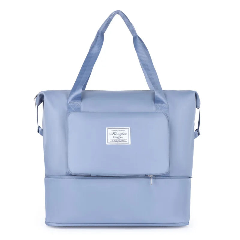 Foldable Travel Bag Large Capacity Waterproof Weekender Tote