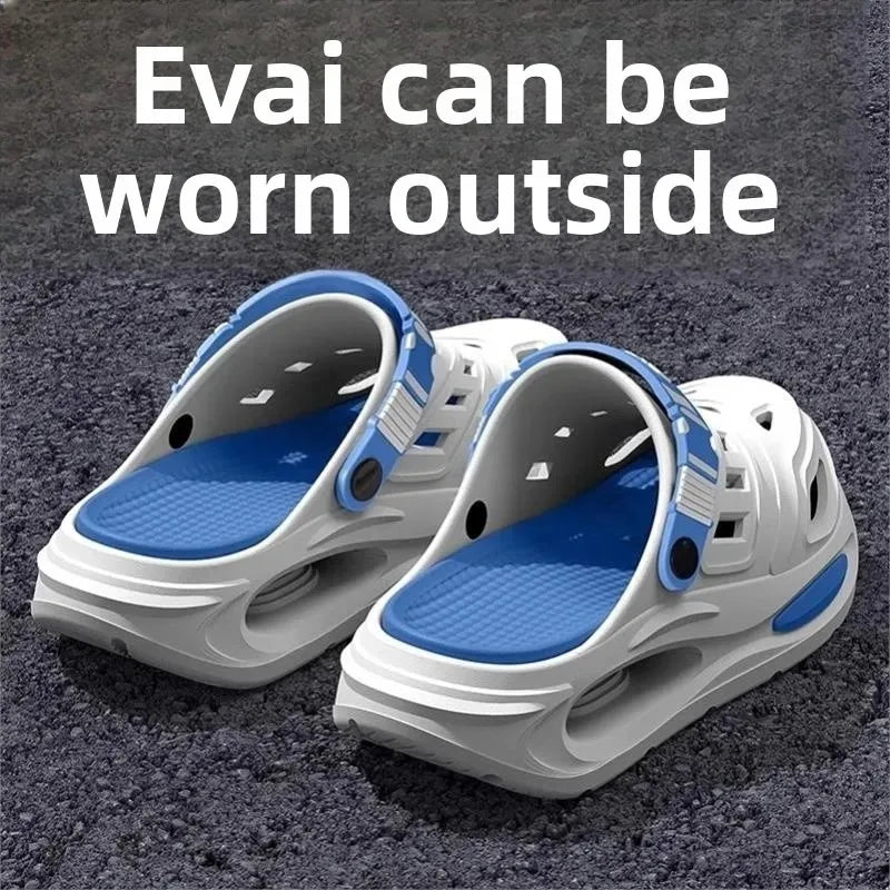 Men's Outdoor Clog Slippers – Thick EVA Anti-Slip Sole
