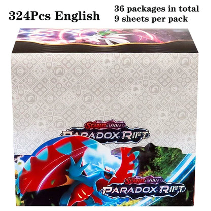 324pcs Pokemon Tcg Sword Shield Tempest Bonds Booster Box Trading Card Game Kids Toys Board