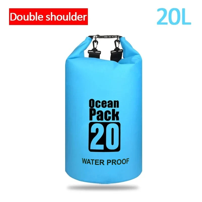 Waterproof Dry Bag 2L–30L – PVC Ocean Pack for Outdoor Sports