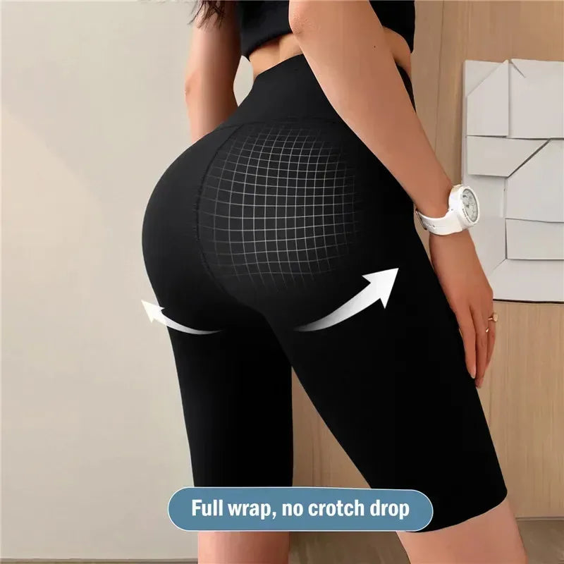 High Waist Biker Shorts for Women – Push Up Gym Cycling Yoga Leggings
