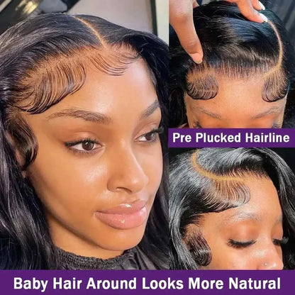 5x5 Glueless Body Wave Lace Front Wig Human Hair Pre Plucked