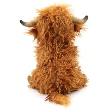 Highland Cow Stuffed Animal Plush Toy – Soft Kawaii Gift