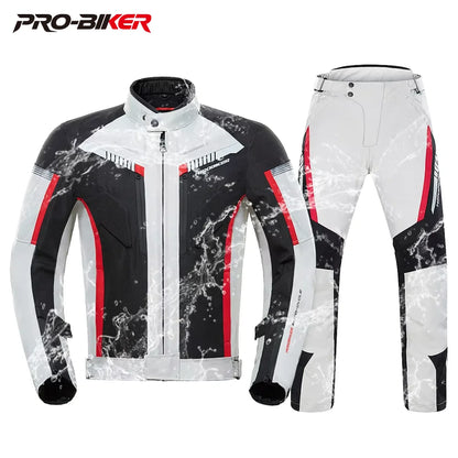 Herobiker Waterproof Motorcycle Jacket & Riding Pants Set with EVA Protection