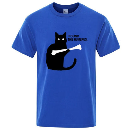 Funny Cat Graphic T Shirt Cotton Blend Casual Tee