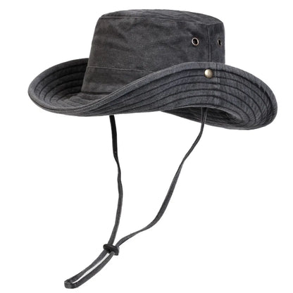 Cotton Outdoor Sun Hat – Wide Brim Bucket Hat for Men & Women