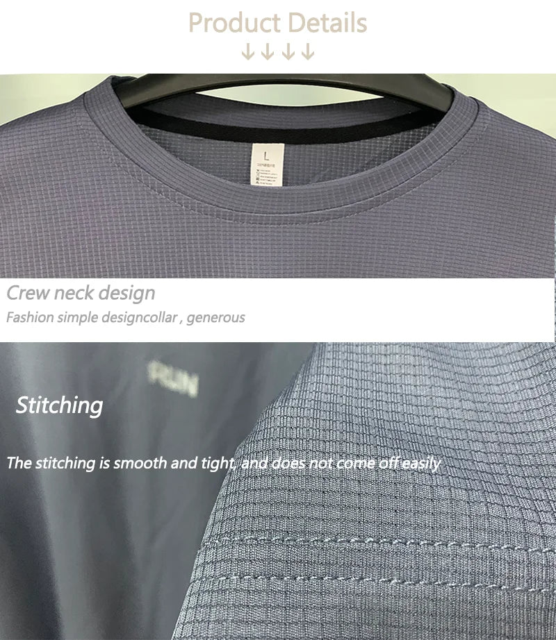 Men's Long Sleeve Quick-Dry Running Shirt for Gym & Sports