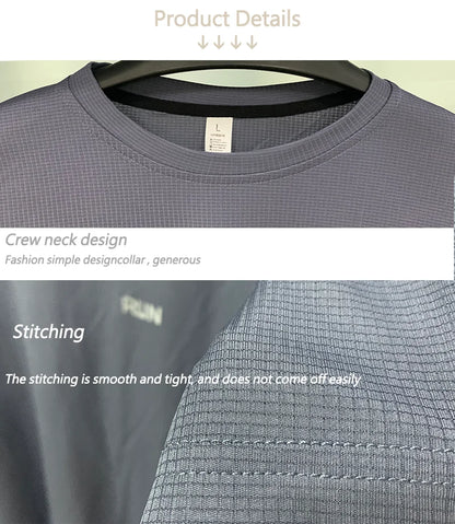 Men's Long Sleeve Quick-Dry Running Shirt for Gym & Sports