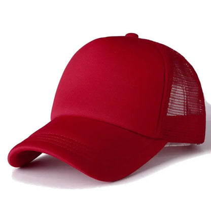 Mesh Trucker Baseball Cap – Adjustable Snapback Hat for Men & Women