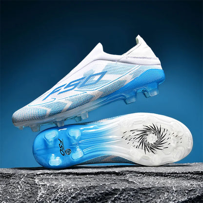 Men's High-Top FG Soccer Cleats – Non-Slip Firm Ground Football Boots
