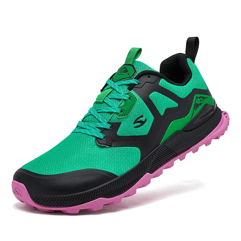 Hobibear Hiking Sneakers – Unisex Lace-Up Trail Walking Shoes
