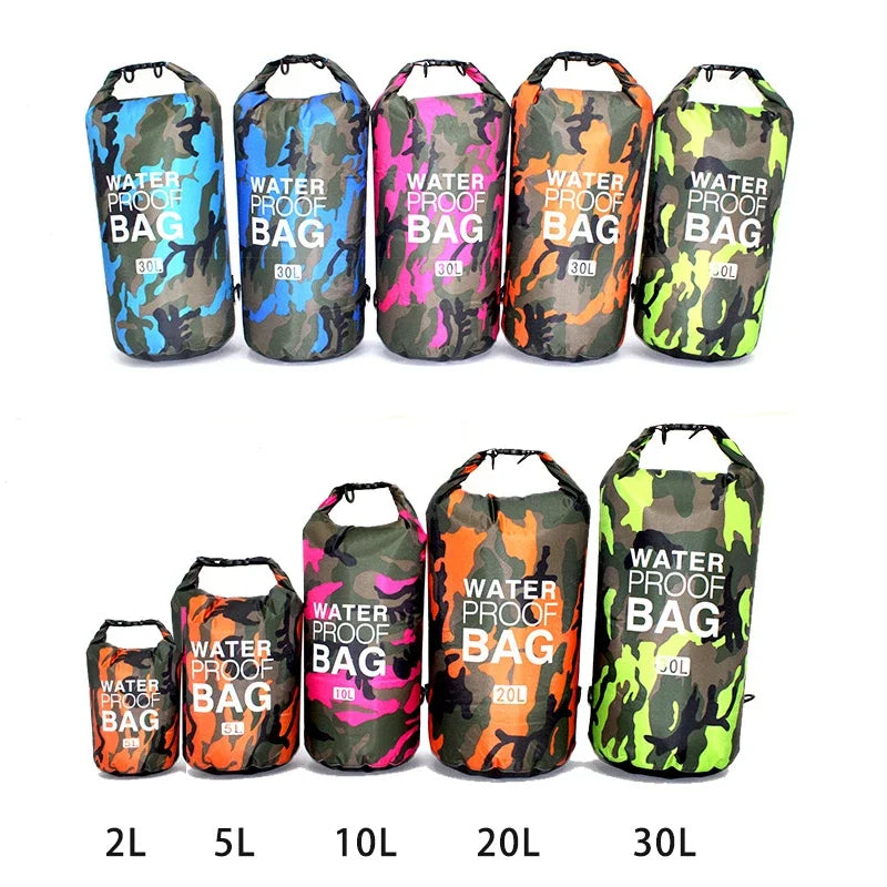 Waterproof Dry Bag – Outdoor Sports Roll-Top Sack 2L–30L