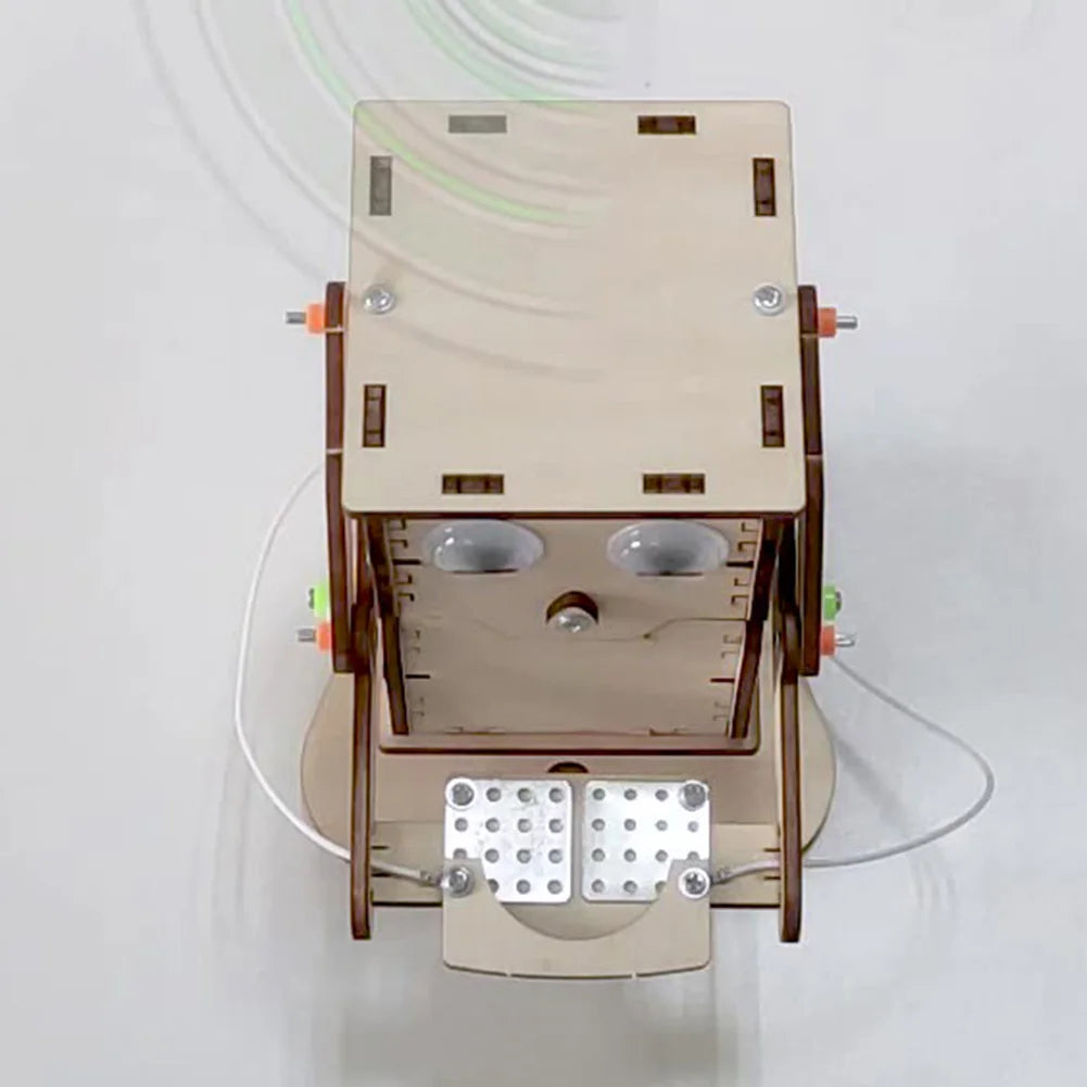 Coin-Eating Robot DIY Wooden STEM Kit for Kids