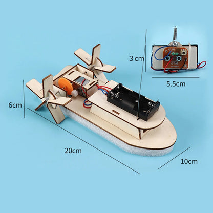 DIY STEM Wood Model Kit for Kids – 3D Assembly Science Toy (Car, Boat, Plane & More)