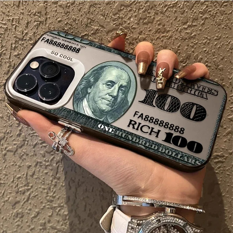 Dollar Popular Design Pc Phone Case Iphone 15 16 14 Plus 16e 13 12 Pro Max Shockproof Matte Hard Usd