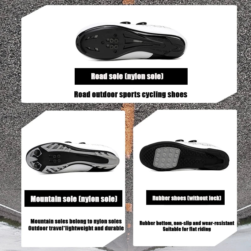 SPD Cycling Shoes - Breathable MTB & Road Bike Sneakers for Men and Women