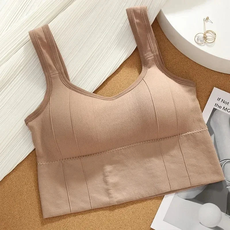 Seamless Sports Bra for Women – Breathable Crop Top for Yoga & Gym