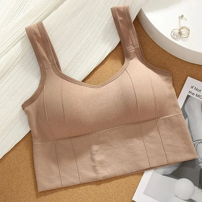 Seamless Sports Bra for Women – Breathable Crop Top for Yoga & Gym