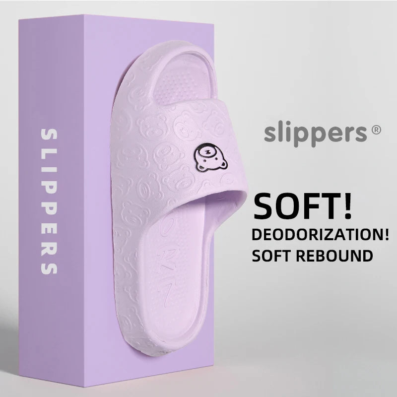 Non-Slip Slippers Female Outer Wear Bathroom Indoor Home Sandals Summer Eva