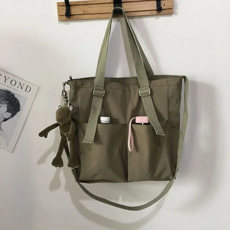Waterproof Oxford Tote Bag – Large Capacity Women's Shoulder & Crossbody Handbag