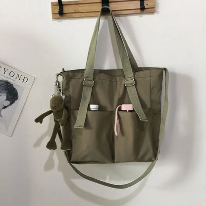 Waterproof Oxford Tote Bag – Large Capacity Women's Shoulder & Crossbody Handbag