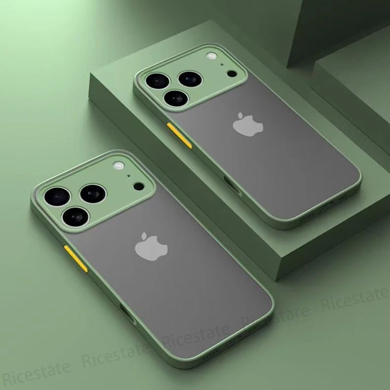 Armor Shockproof Matte Hard Case Iphone 17 Pro Max Air Cover Iphone17 Silicone Frosted Back