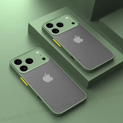 Armor Shockproof Matte Hard Case Iphone 17 Pro Max Air Cover Iphone17 Silicone Frosted Back