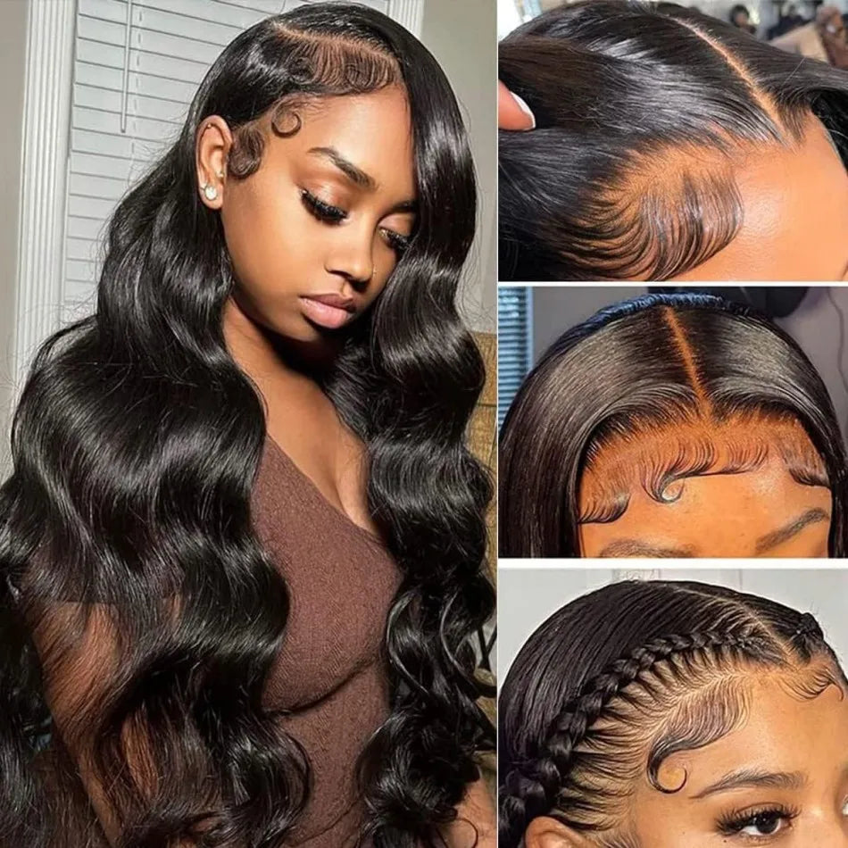 Boby Wave Human Hair Wigs 13x6 Hd Transparent Lace Front Wig 13x4 Women Brazilian Virgin Frontal 250
