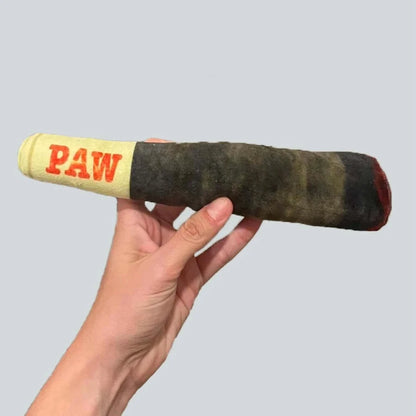 Cigar Design Squeaky Dog Toy - Funny Plush Chew Toy for Small Dogs