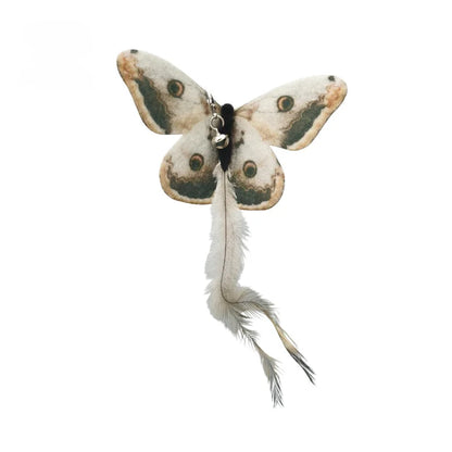 Suction Cup Bird Feather Cat Wand Toy – Interactive Kitten Hunting Toy with Bell