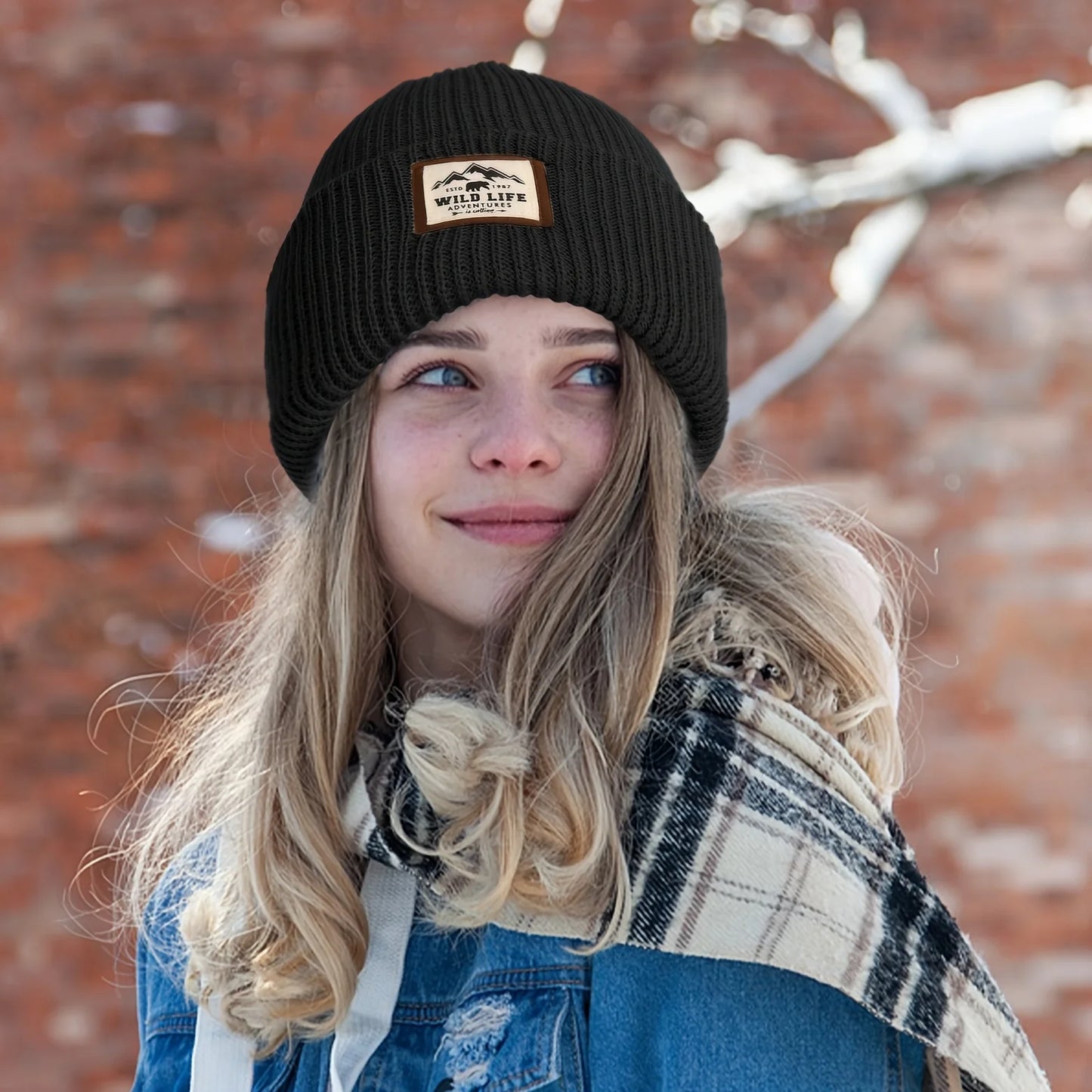 Outdoor Fleece Beanie Hat – Warm Windproof Winter Cap