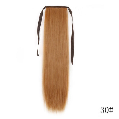 Wrap Around Ponytail Extension – Long Straight Synthetic Clip-In