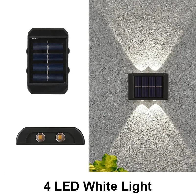 Solar Wall Light Outdoor Waterproof Led Garden Fence Lamp - Waterproof