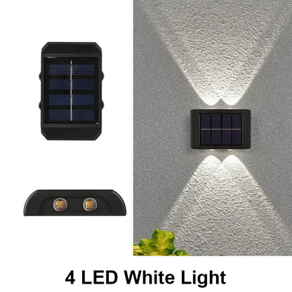 Solar Wall Light Outdoor Waterproof Led Garden Fence Lamp - Waterproof