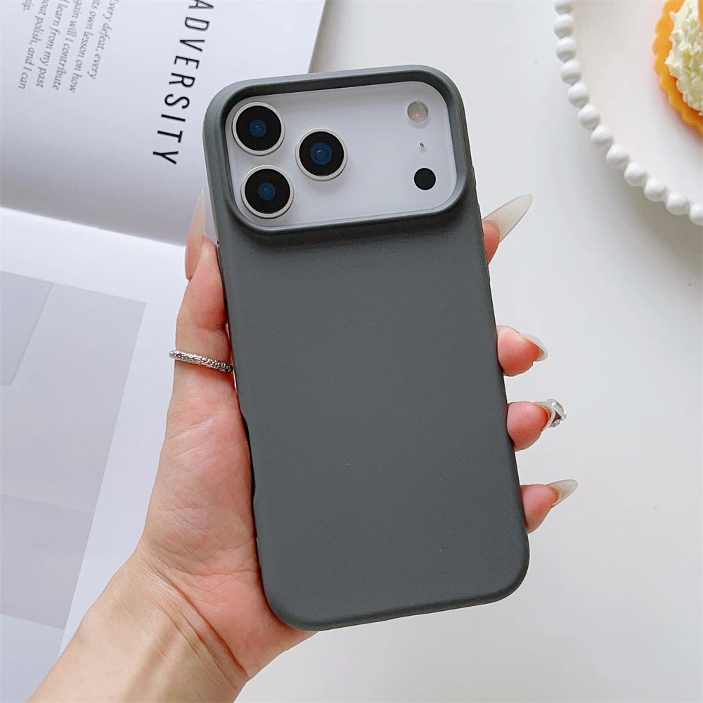 Matte Candy Color Phone Case Iphone 17 Air 16 16e 15 Pro Max Liquid Silicone Shockproof Protection