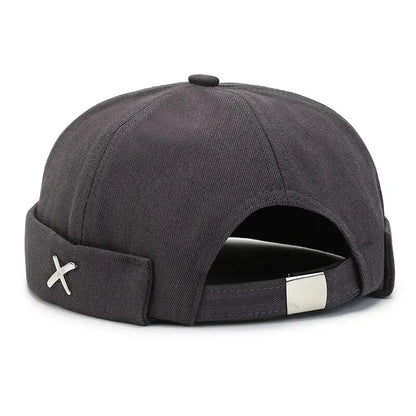 Docker Brimless Beanie Hat – Korean Streetwear Rolled Cap for Men & Women
