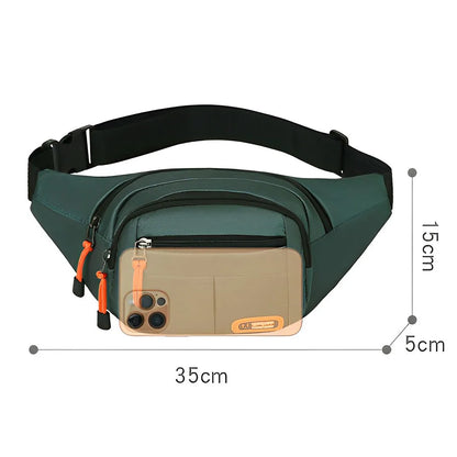 Waterproof Fanny Pack – Large Capacity Oxford Waist Bag