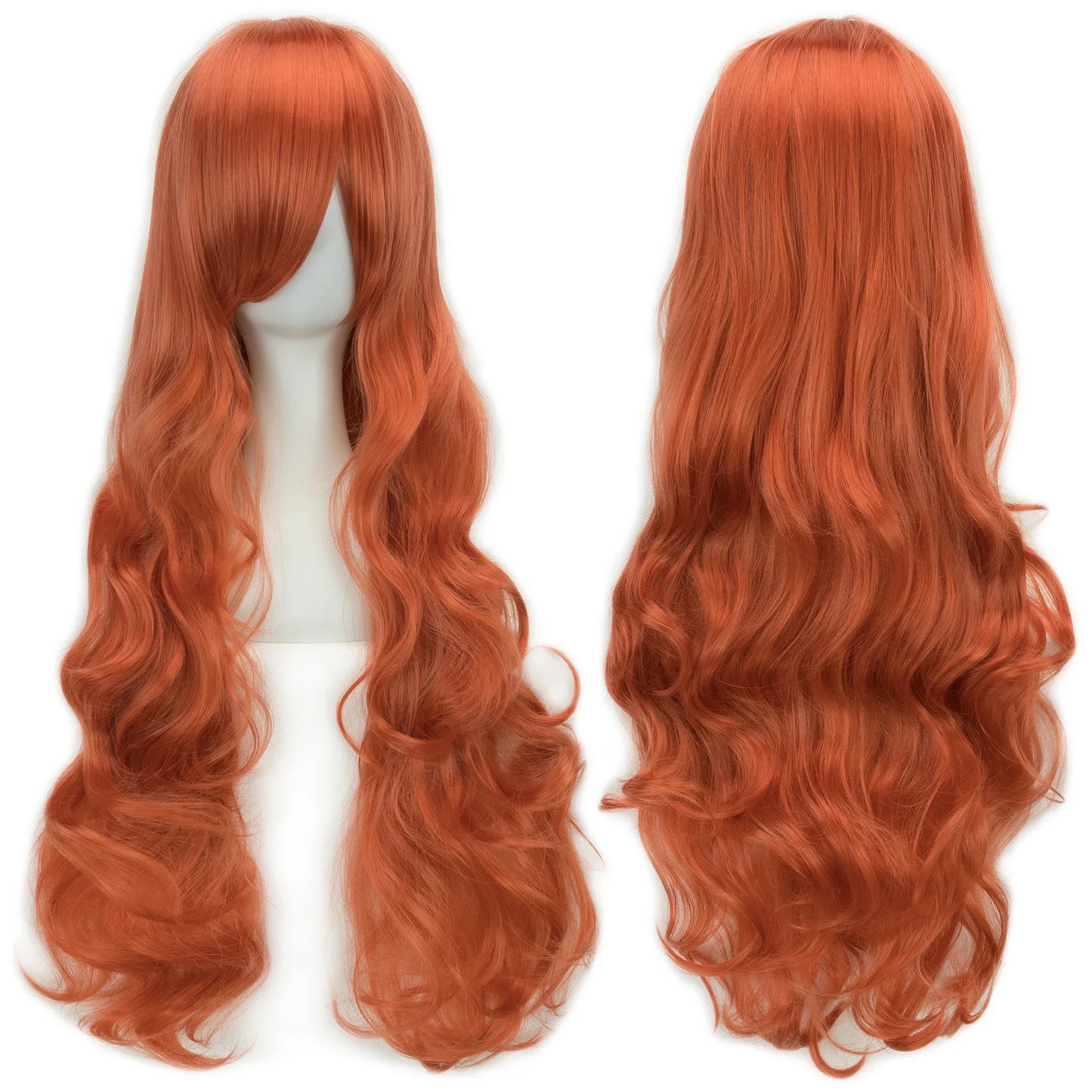 Soowee Curly Long Synthetic Hair Green Wig Hairpiece Pink Black Party Cosplay Wigs Women