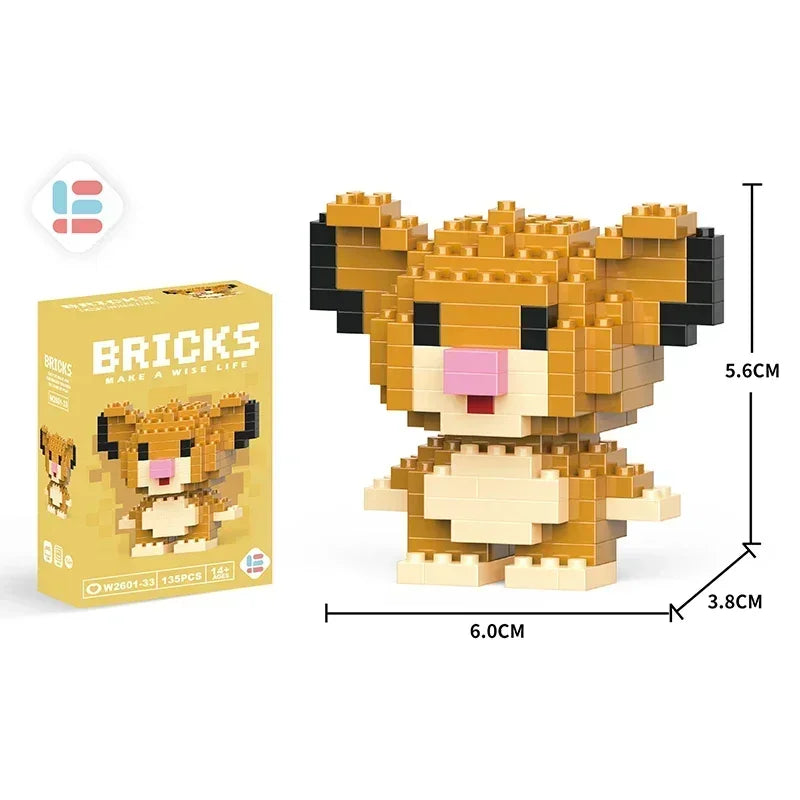 Disney Tsum Tsum Mini Building Blocks – Cartoon Micro Brick Figures