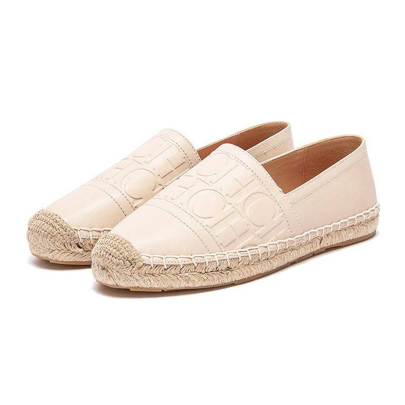 Women's Espadrille Flats | Handmade Hemp Sole Slip-On Casual Shoes