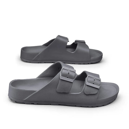 Summer Adjustable Soft Slides Slippers Men Flat Eva Lightweight Anti Slip Size 34-47 48 49