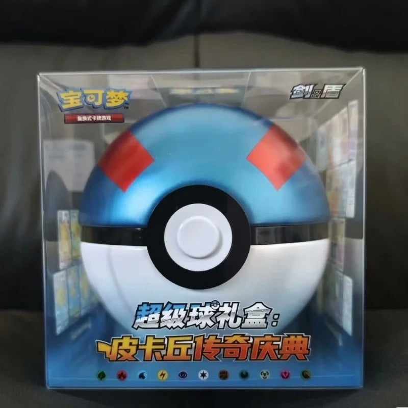 100 Original P0ke Ball Master Balls Premium Gift Box Pok M0n Cards Ptcg Simplified Chinese Pack