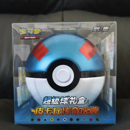 100 Original P0ke Ball Master Balls Premium Gift Box Pok M0n Cards Ptcg Simplified Chinese Pack