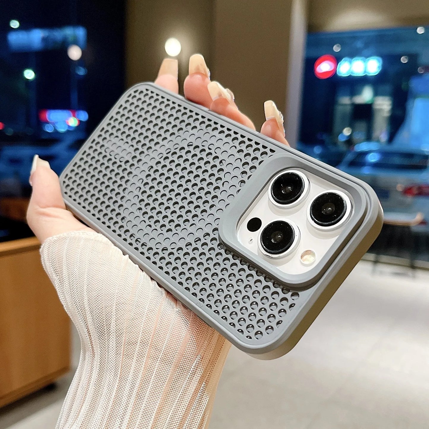 Magnetic Magsafe Cooling Breathable Shell Case Iphone 16 15 14 13 12 Pro Max Plus Shockproof Heat