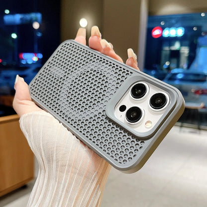 Magnetic Magsafe Cooling Breathable Shell Case Iphone 16 15 14 13 12 Pro Max Plus Shockproof Heat