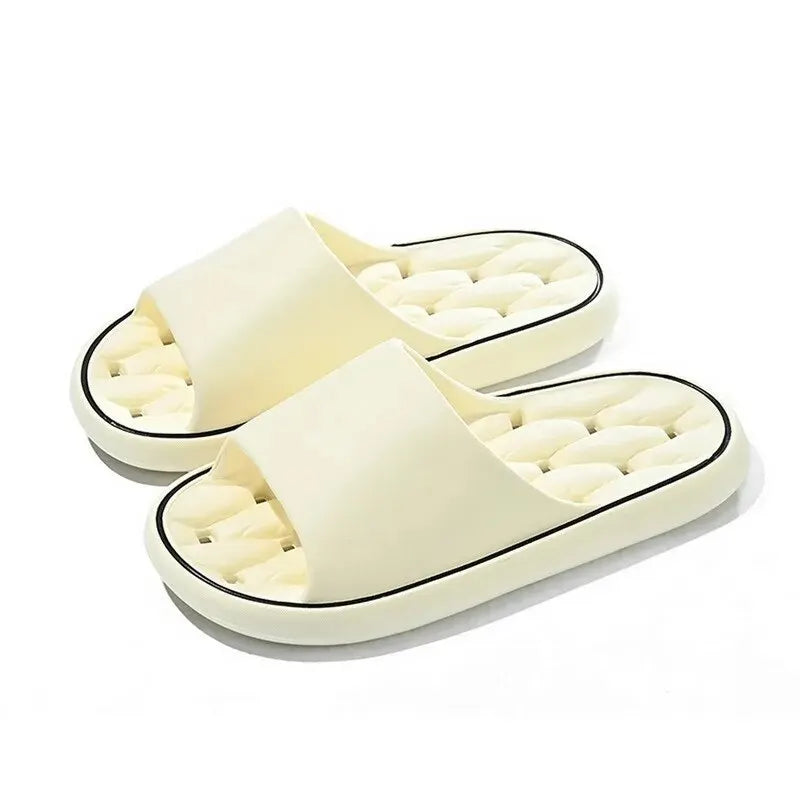 Bathroom House Slippers Leaking Quick-Drying Shower Slipper Light Weight Waterleaky Beach Flip Flops
