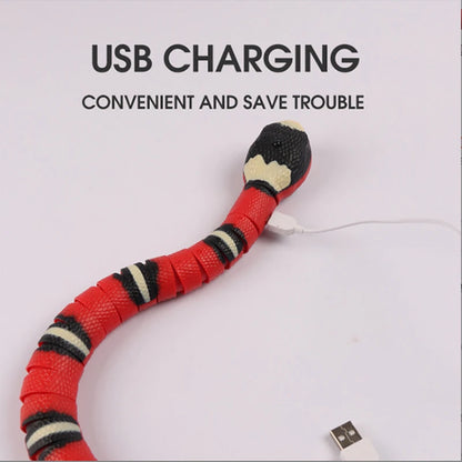 Interactive Snake Cat Toy – Smart Sensing Automatic USB Rechargeable