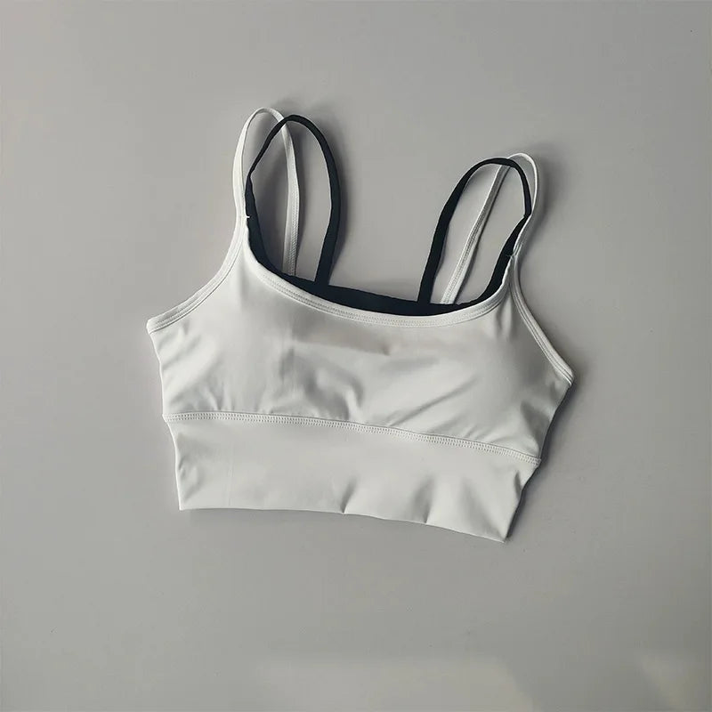 Women's Padded Sports Bra – Shockproof Support Yoga Fitness Top